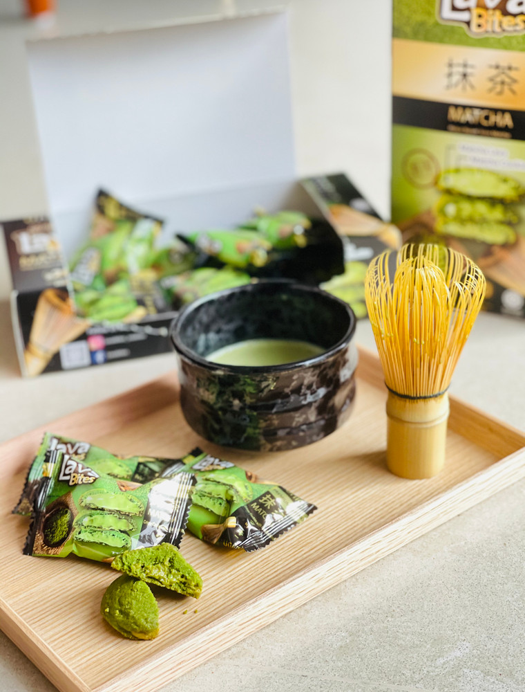 Lava Bites Matcha Cookies