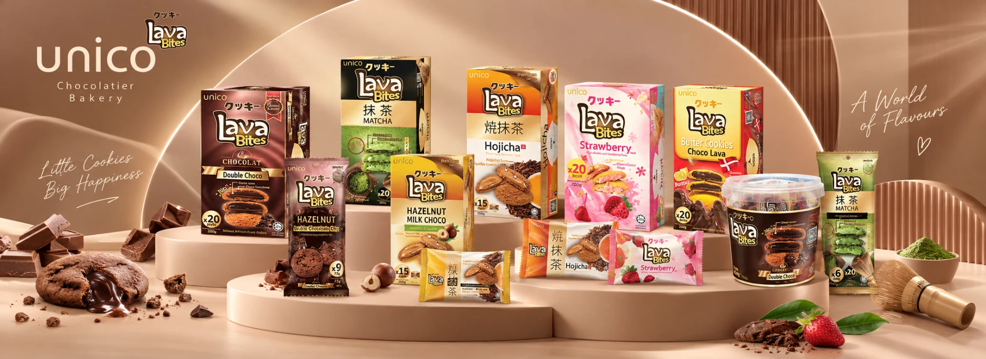Unico Lava Bites product range
